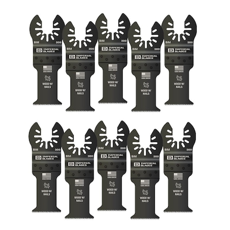 Imperial Blades IBOA300-10 One Fit™ 1-1/4" Standard Wood & Nails Blade, 10PC IBOA300-10